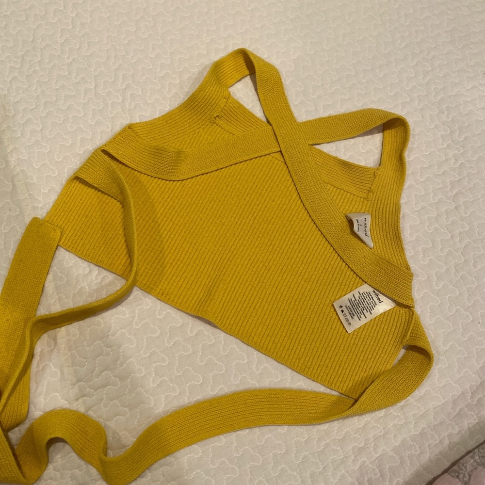 aritzia wilfred knit top
